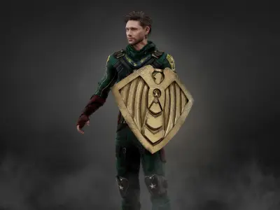 Soldier Boy Low-poly 3D model