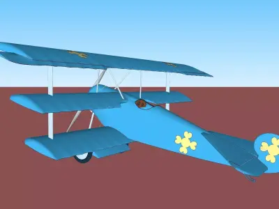 Fokker DR1 Free 3D model