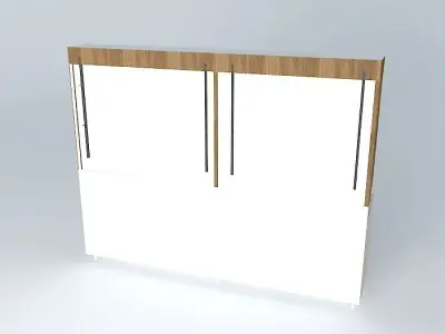 Kit133 Desk and wall niches by Alex Marques Free 3D model