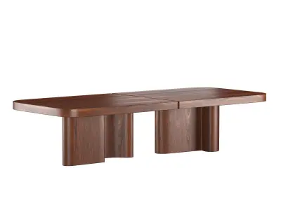 CAMUR TWO-PART DINING TABLE 3D model