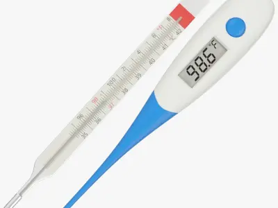 Thermometers Collection Fahrenheit V2 3D model