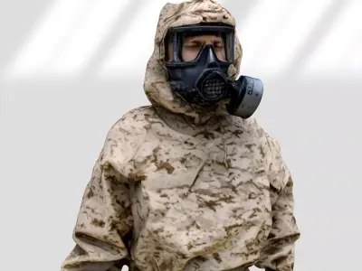 MIRA Safety MOPP-1 CBRN Protective Suit 3D model