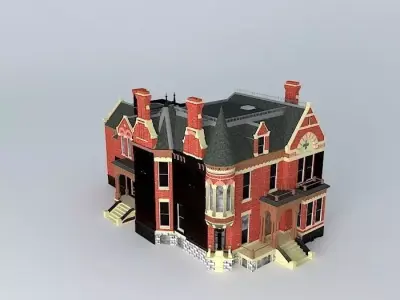 Victorian Mansion Free 3D model