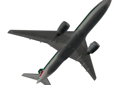 Boeing 777-200ER Alitalia 3D model