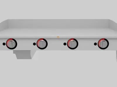 Commercial Flat Top 3D model