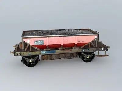 Eco Rail Track Hopper Dummy Old Steam Days Free 3D model