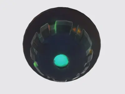 alien UFO Low-poly 3D model