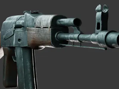 AK-74 ak - rifle Free low-poly 3D model