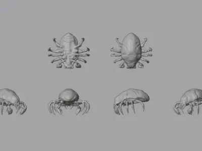 Alien Insect 3D Model pack 3D model