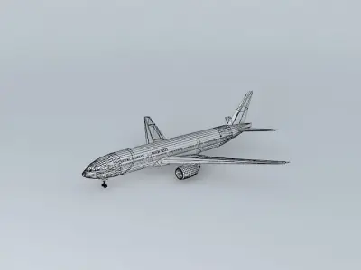 Boeing 777-300 RACT Free 3D model