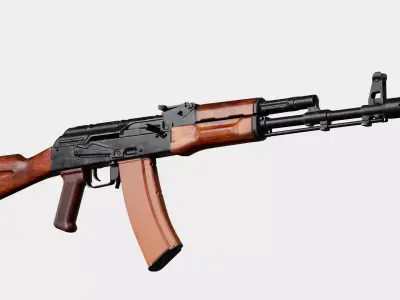 AK - AK74 Low-poly 3D model