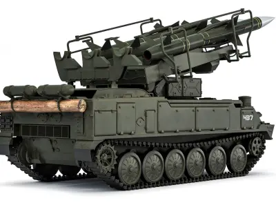 2K12 Kub or SA-6 Gainful 1967 3D model