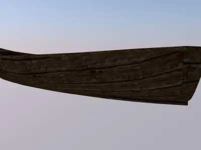 Fishing boat Low-poly 3D model