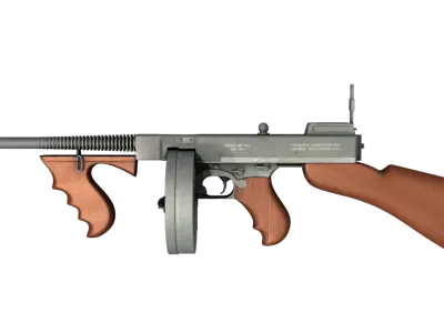Tommy gun Machinegun 3D model