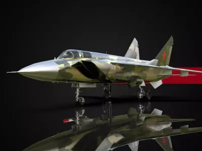 Jet Fighter Aircraft 3D model