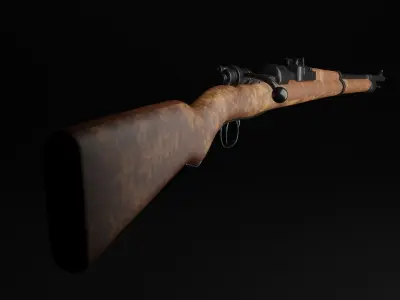 Gewehr M 98 Low-poly 3D model