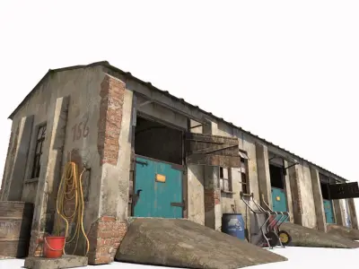 Old Horse Stable 3D model