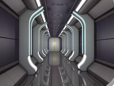 Sci Fi Corridor Laboratory  3D model