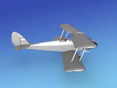 Dehavilland DH82 Tiger Moth VBM 3D model