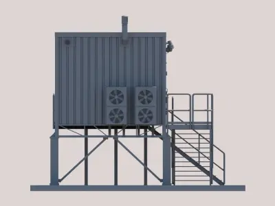 Technical structure 3D model