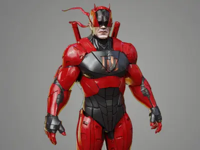Daredevil Armor Scifi suit 3d model print  3D model