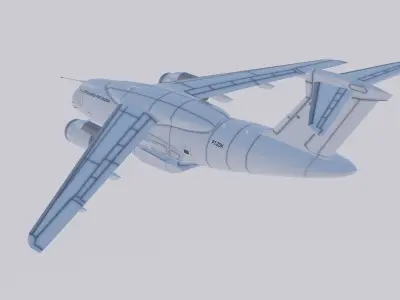 Embraer C-390 Millennium Portugal Low-poly 3D model