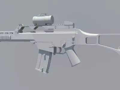 G36 Heckler and Koch Rifle Free 3D model