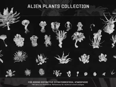 ALIEN PLANTS collection 3D model