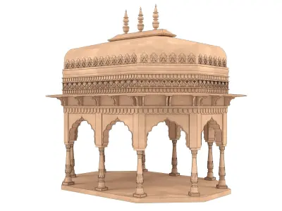 Indian Palace Dome 3D model