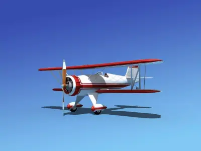 Waco YMF-5 V05 3D model