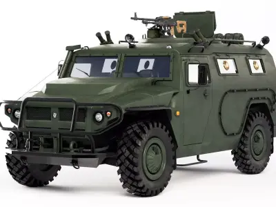 Gaz Tiger M 23115 3D model