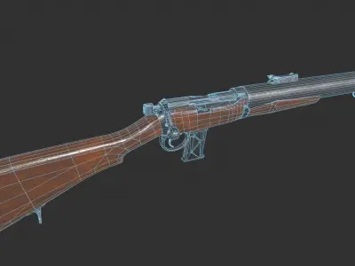 DeLisle Commando Low-poly 3D model