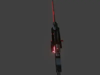Sci fi Plasma Rifle 3D model