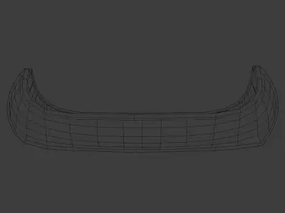 Canoe Low-poly 3D model