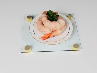 King Prawn 3D model
