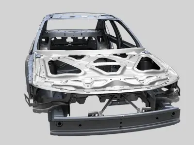 Car frame 3D model