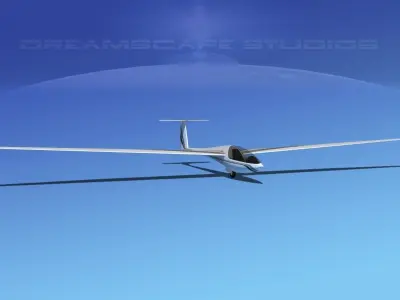 DG-400 17-Metre Motorglider V02 3D model