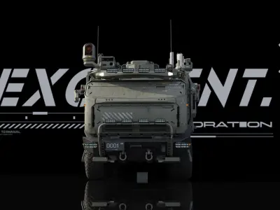 military cyber track 3D model