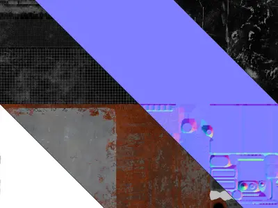 Game Ready Japanese Signs Set Sign Neon Small Vertical Free low-poly 3D model