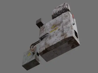 Fuse Box 1B Low-poly 3D model