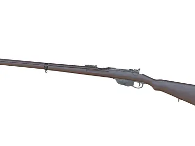 Mannlicher Rifle with square sight - Rigged 3D model