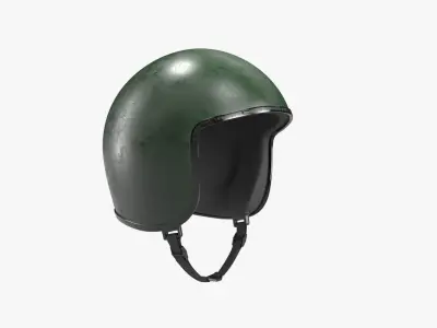 Helmet PBR equestrian Low-poly 3D model