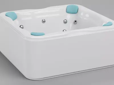 -Hot Tub- Low-poly 3D model