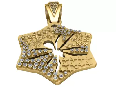 INSECT DIAMOND PENDANT 3D PRINTABLE MODEL 3D print model