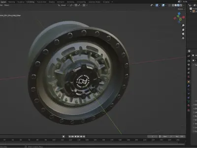 Black Rhino Abrams Olive Drab Green 3D model