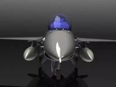 F-16 Fighting Falcon Low-poly 3D model