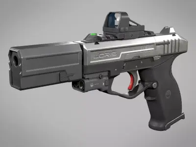 Loris Tactical Pistol WK Low-poly 3D model
