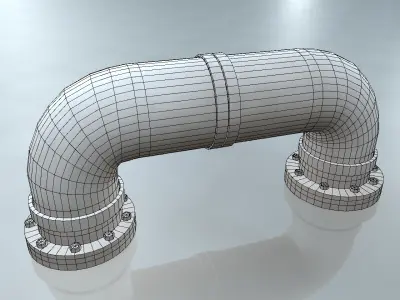 Rusted Pipe 004 3D model