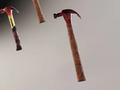 Hammer Weapon Collection Low-poly 3D model