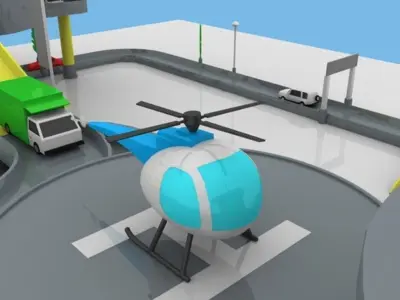 Toy Car Garage 3D model